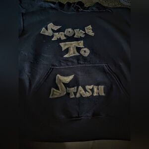Smoke To Stash Black Hoodie